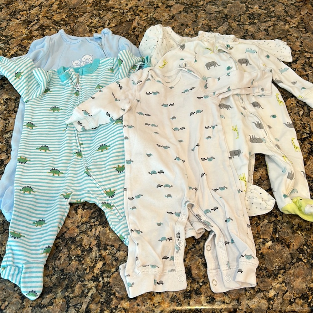 Baby Boy Sleepers - 3 M